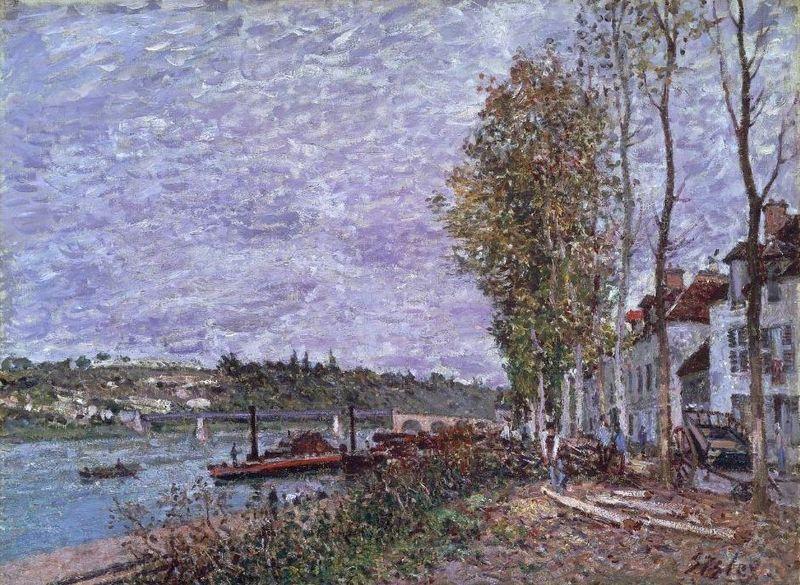 Alfred Sisley Overcast Day at Saint-Mammes